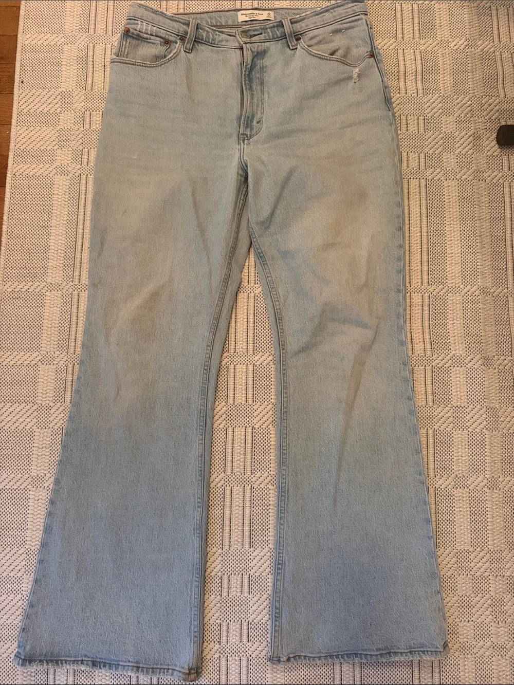 Abercrombie & Fitch Light Wash Flare Jeans